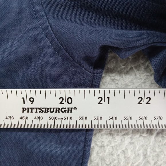 Link Soul Shirt Mens Large Navy‎ Blue Polo Golf Sportswear Solid Basic Casual - Picture 6 of 8